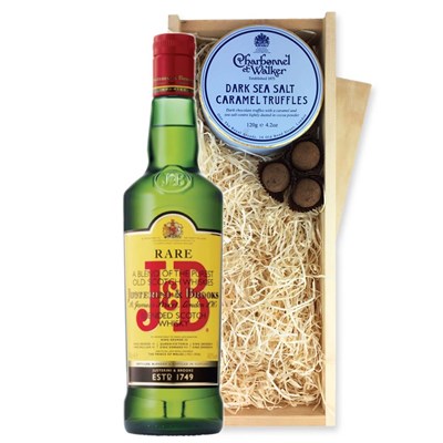 J & B Rare Whisky And Dark Sea Salt Charbonnel Chocolates Box
